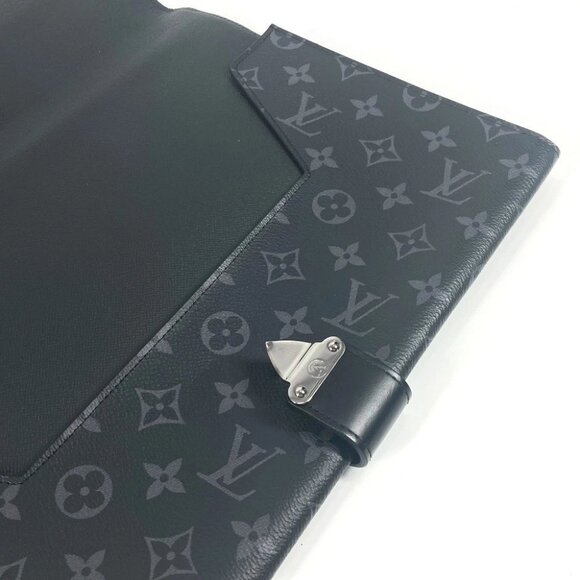 LOUIS VUITTON GI0273 MonogramEclipse Porto Document Frank GM bag pouch Clutch - Picture 8 of 15